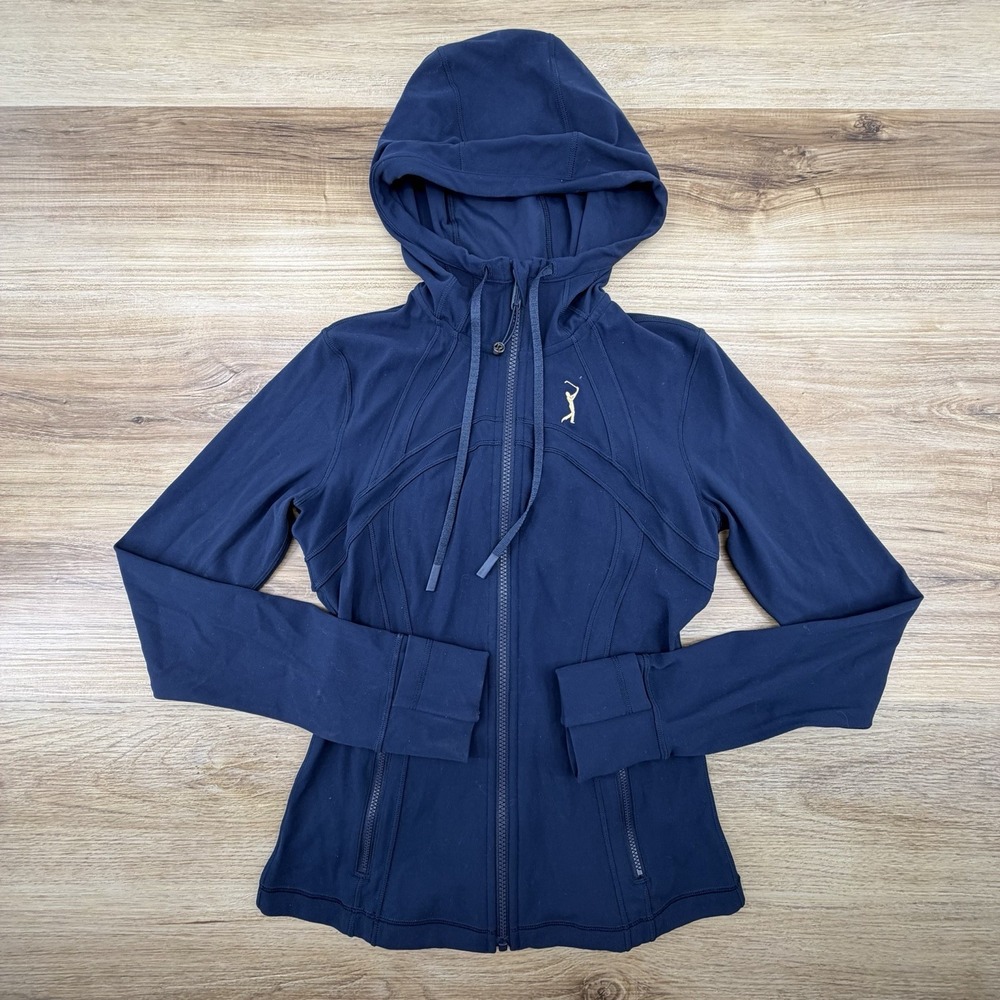 Lululemon Hooded Define Jacket Players Championship Golf Navy Women Size 6 NWOT